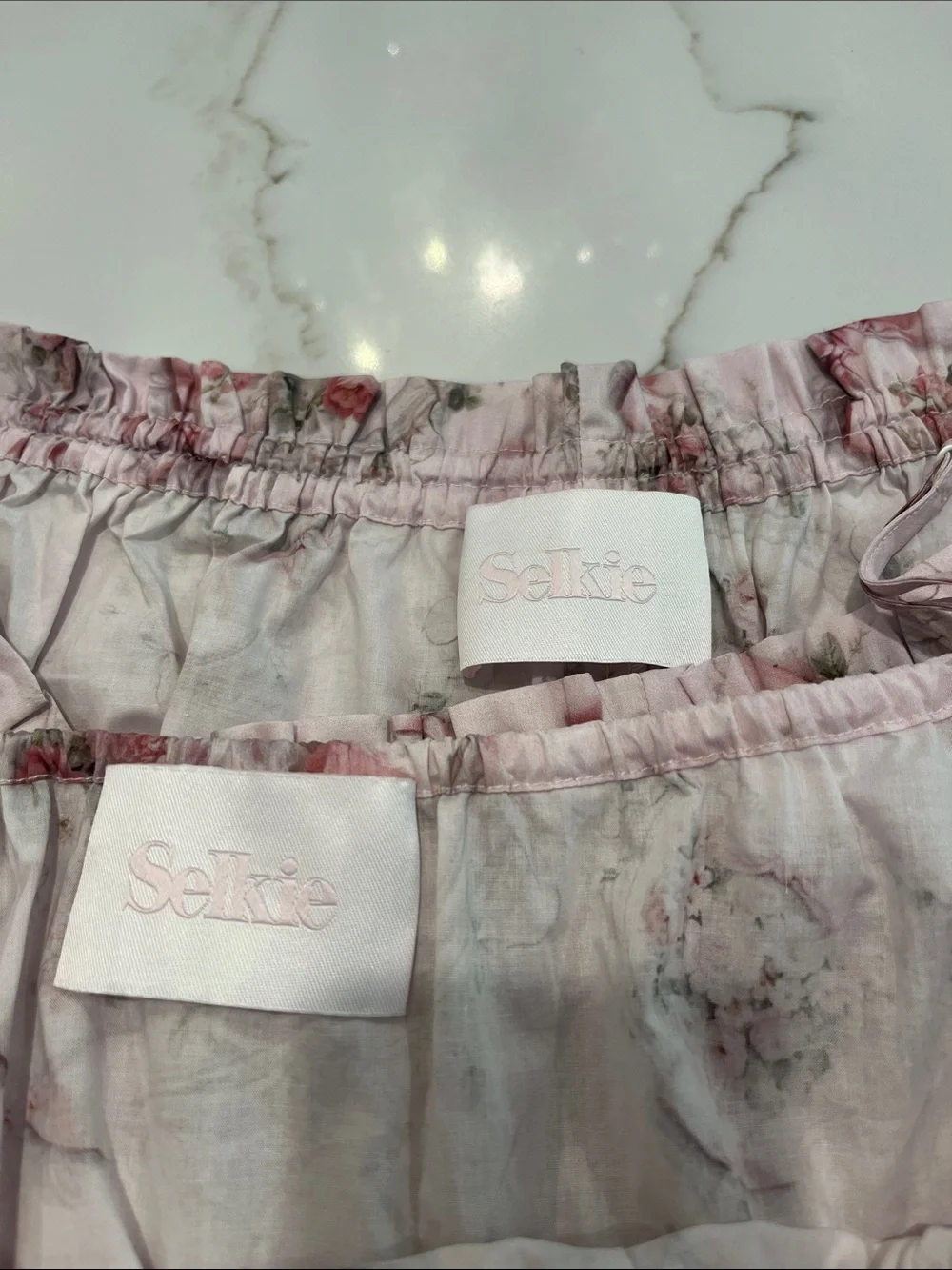 Selkie Secret Lover Day Bed Set 3X | Pink Rose Babydoll & Bloomers Loungewear - Picture 4 of 12